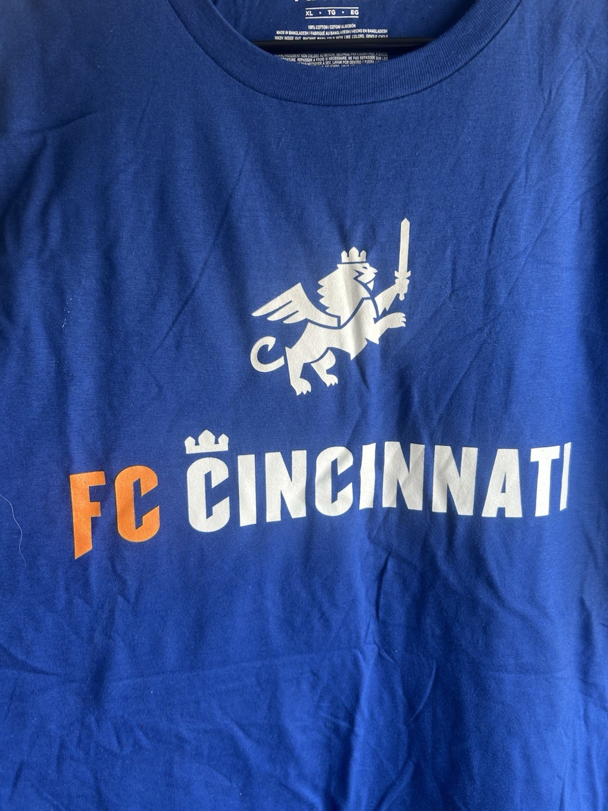 FC Cincinnati Fanatics XL T-Shirt – Royal Blue Soccer Tee