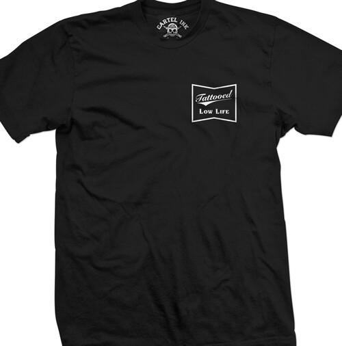 Pocket Logo Tattooed Low Life by Cartel Ink