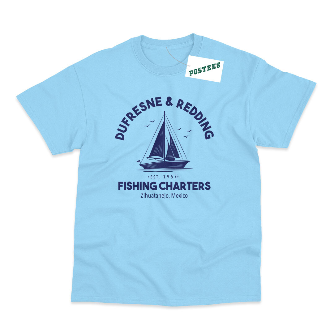Dufresne & Redding Fishing Inspired by Shawshank Redemption Printed T-Shirt