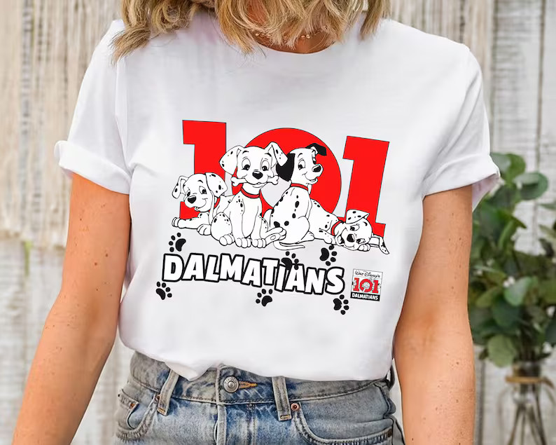 Disney T-Shirt 101 Dalmatians Puppies Cute Unisex #4