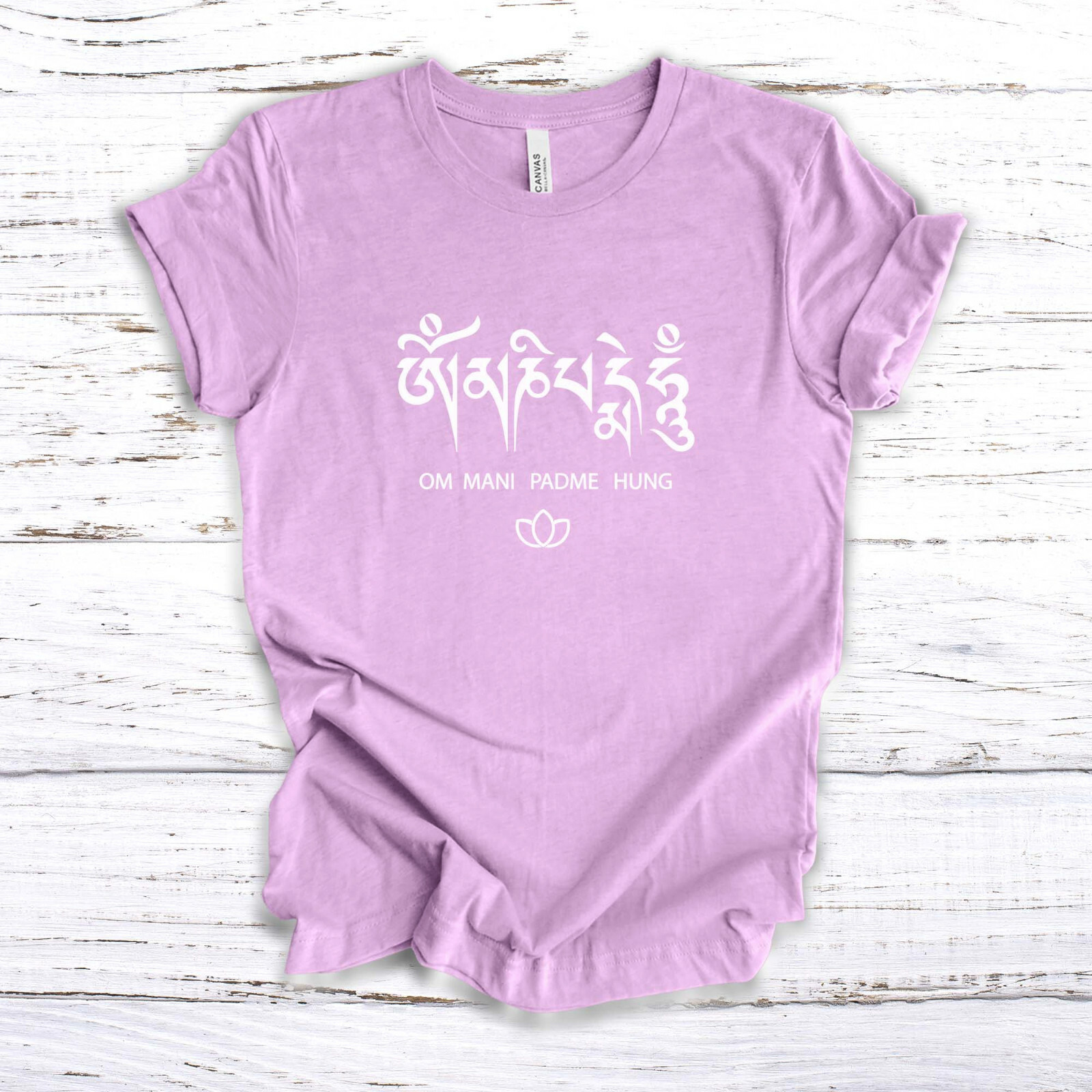 Om Mani Padme Hung – Tibetan Mantra – Unisex Jersey Short Sleeve Tee
