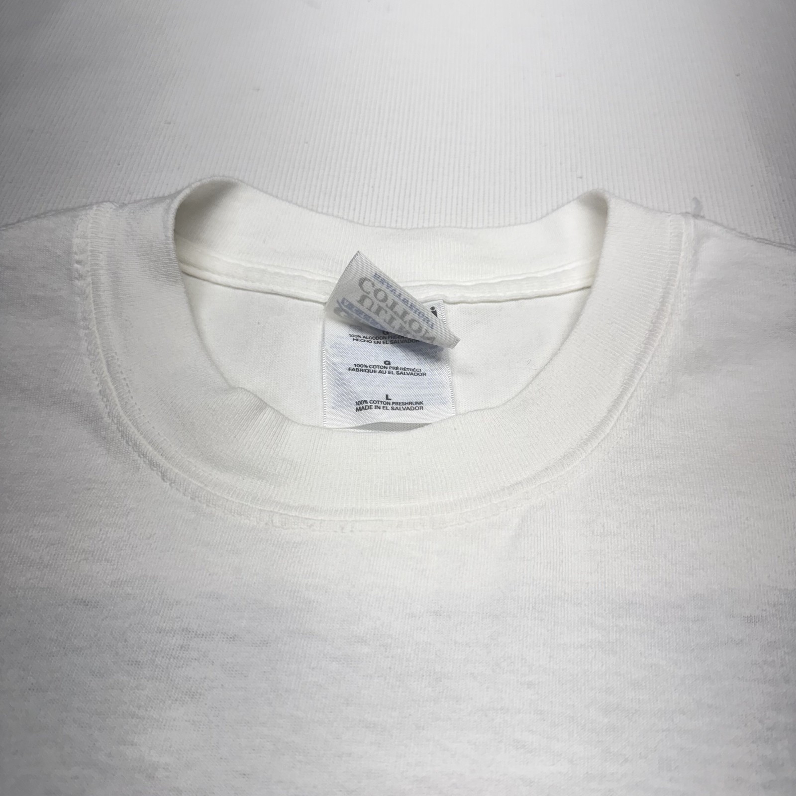 VTG Tech Tee Shirt Mens Large White Sci Fi Corporate Promo Face Data Y2K 2000s