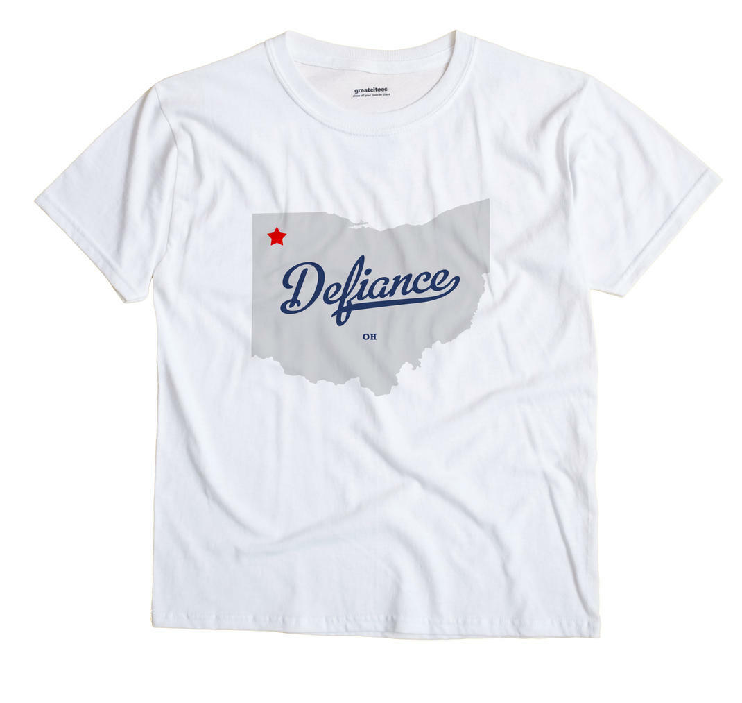 Defiance Ohio OH T-Shirt MAP