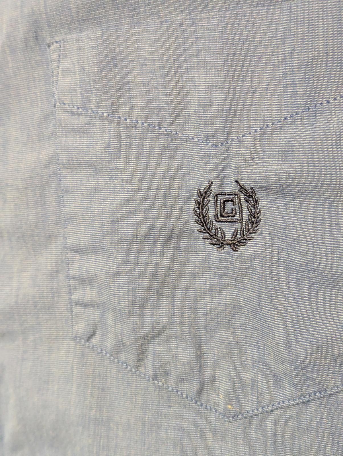 Chaps Easy Care Short Sleeve button down Shirt – Blue – Large Ralph lauren