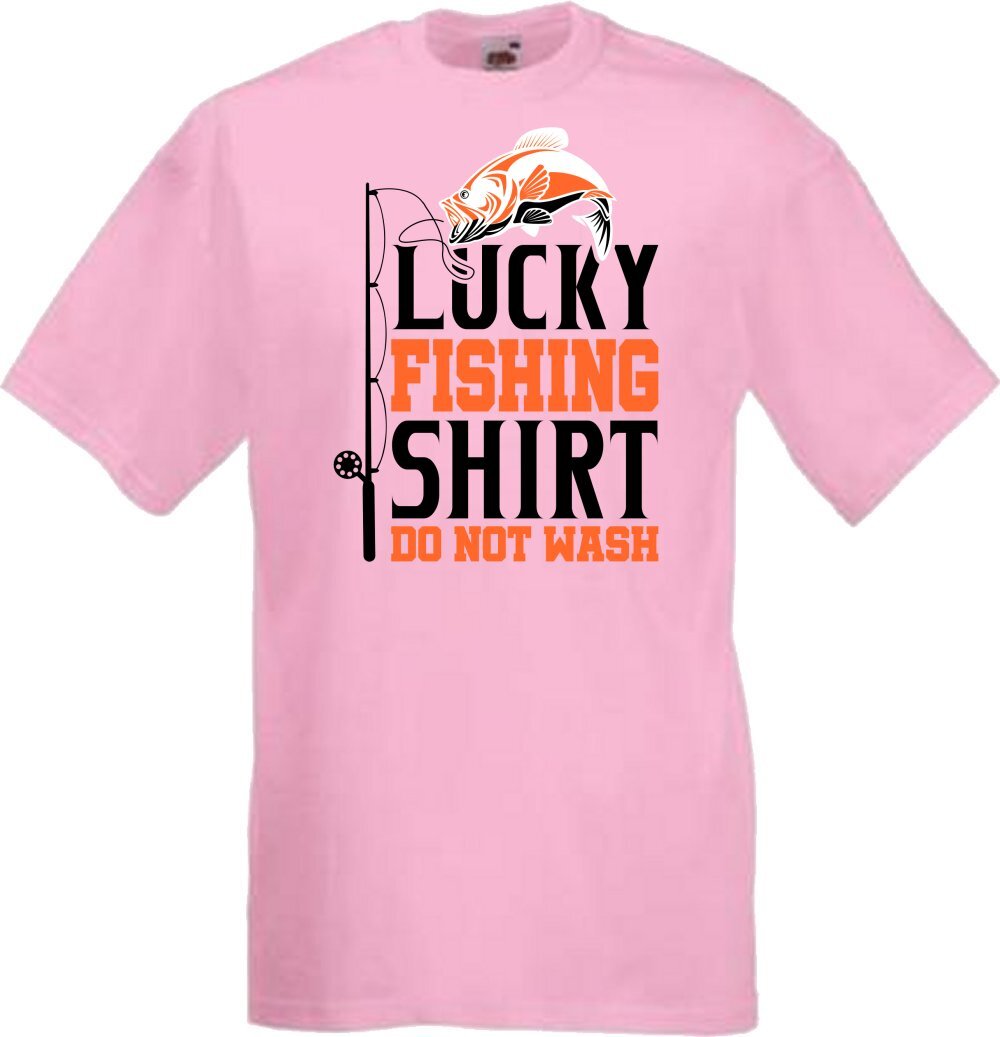Lucky Fishing Shirt Do Not Wash Humour Novelty T Shirt Various Colours And Sizes