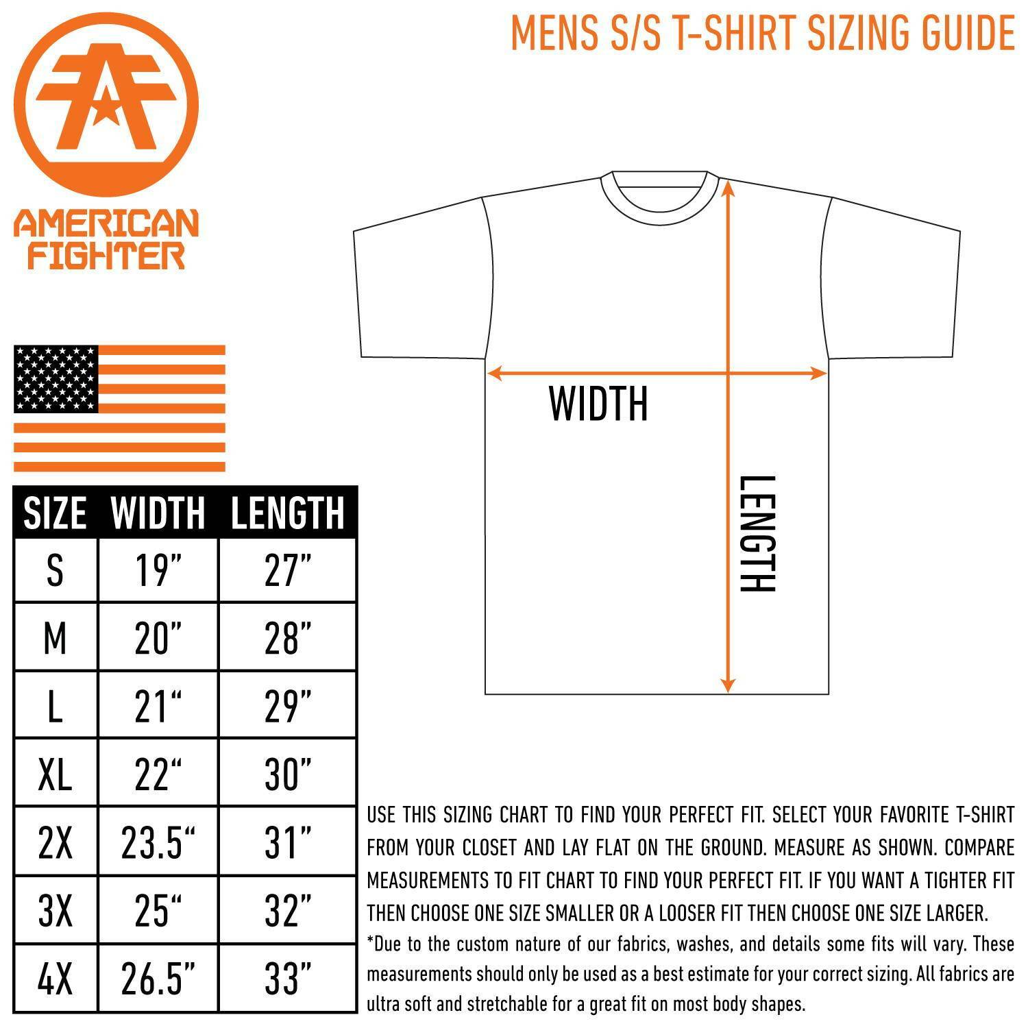 American Fighter Men’s T-shirt FAIRBANKS Athletic Black MMA XS-5XL