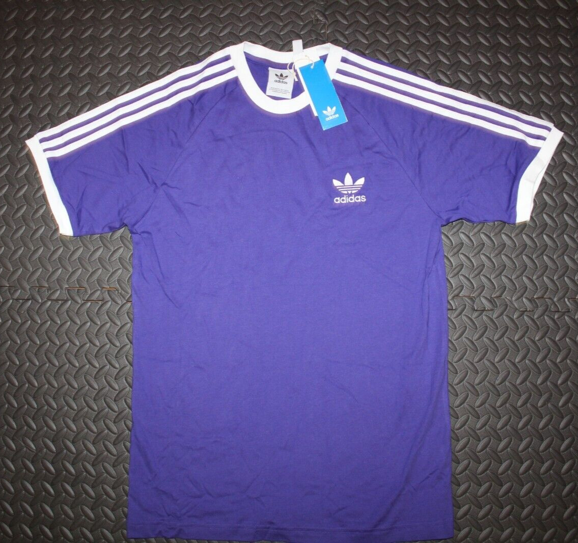 NEW MENS ADIDAS ORIGINALS CALIFORNIA 3 STRIPES TREFOIL SHIRT ~SIZE LARGE #IZ2369