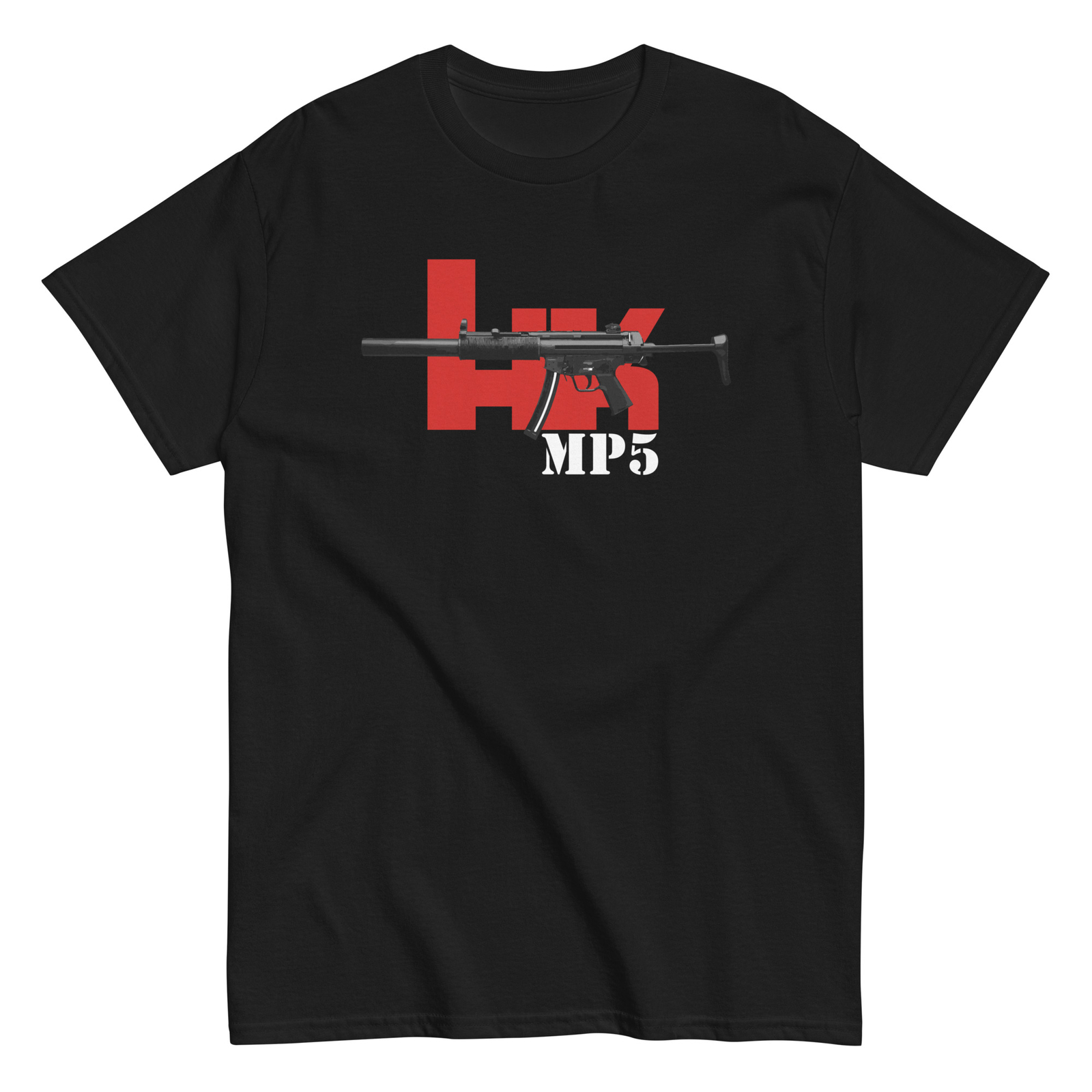 MP5 HK Gun Firearm Submachine Guns SWAT Team Military Unisex T-Shirt