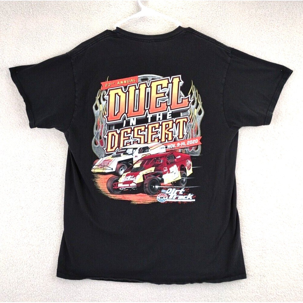 23rd Annual Duel in the Desert Las Vegas Motor Speedway T Shirt Mens Large Black