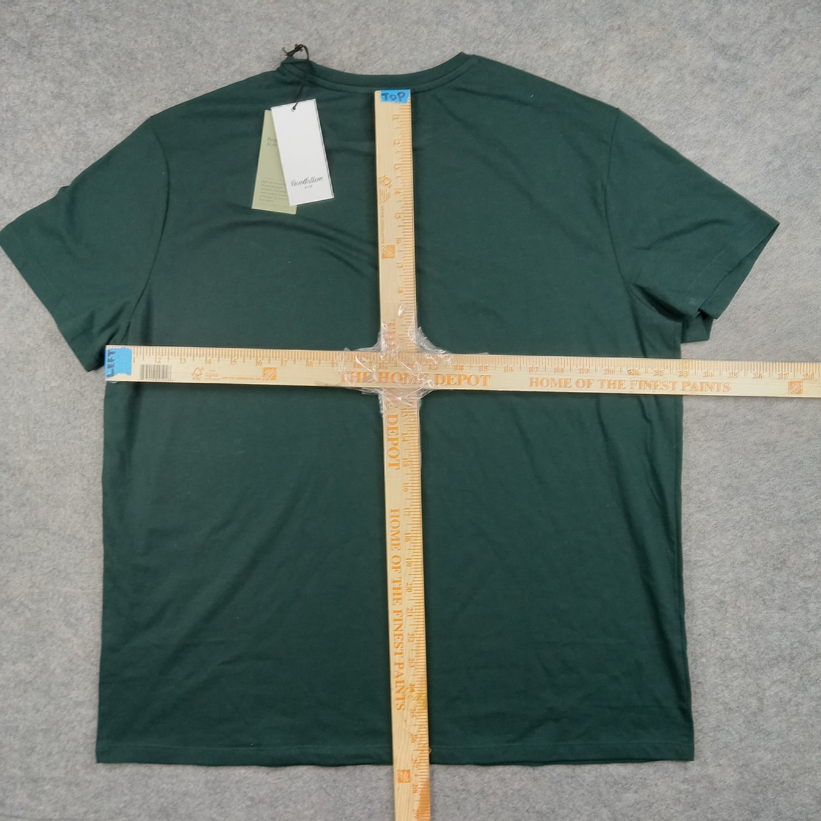 Goodfellow Shirt Mens XL Green Standard Regular Crewneck Basic Blank Plain New
