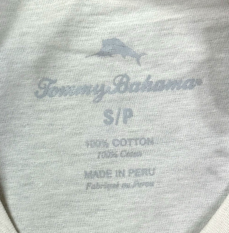 Tommy Bahama Men’s Graphic T – Regular / Vanilla Ice / OPEN RANGE