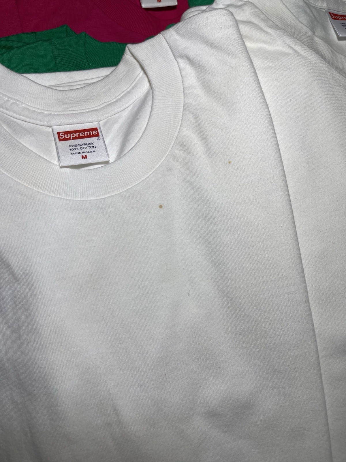 Supreme Blank Shirt Lot LS SS Multicolor NWOT Made In USA Box Logo Streetwear