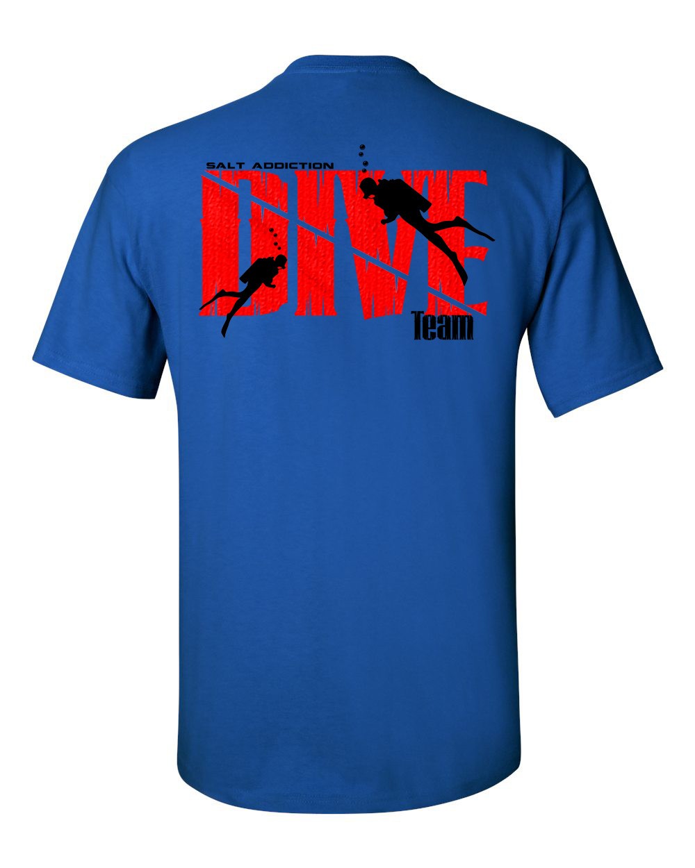 Salt Addiction scuba diving Short Sleeve T Shirt Ocean dive flag apparel