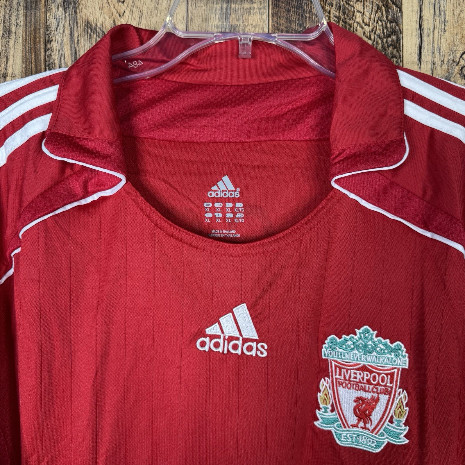 Liverpool FC 2007-08 Home Men’s XL Long Sleeve Soccer Jersey TORRES #9