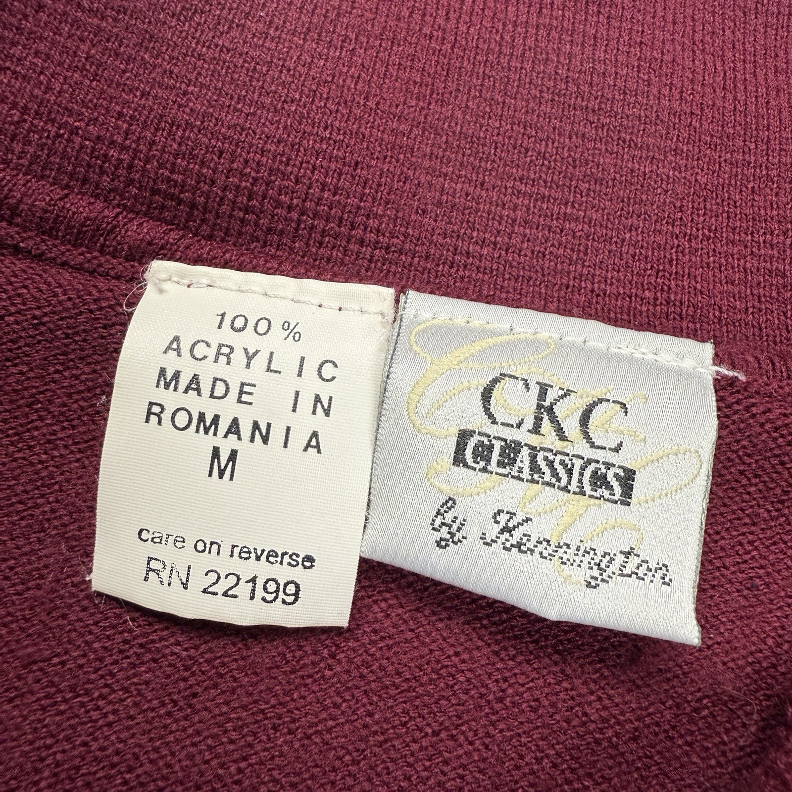 CKC Classics Kennington Mens 1/4 Zip Vertical Stripe Short Sleeve Knit Polo M