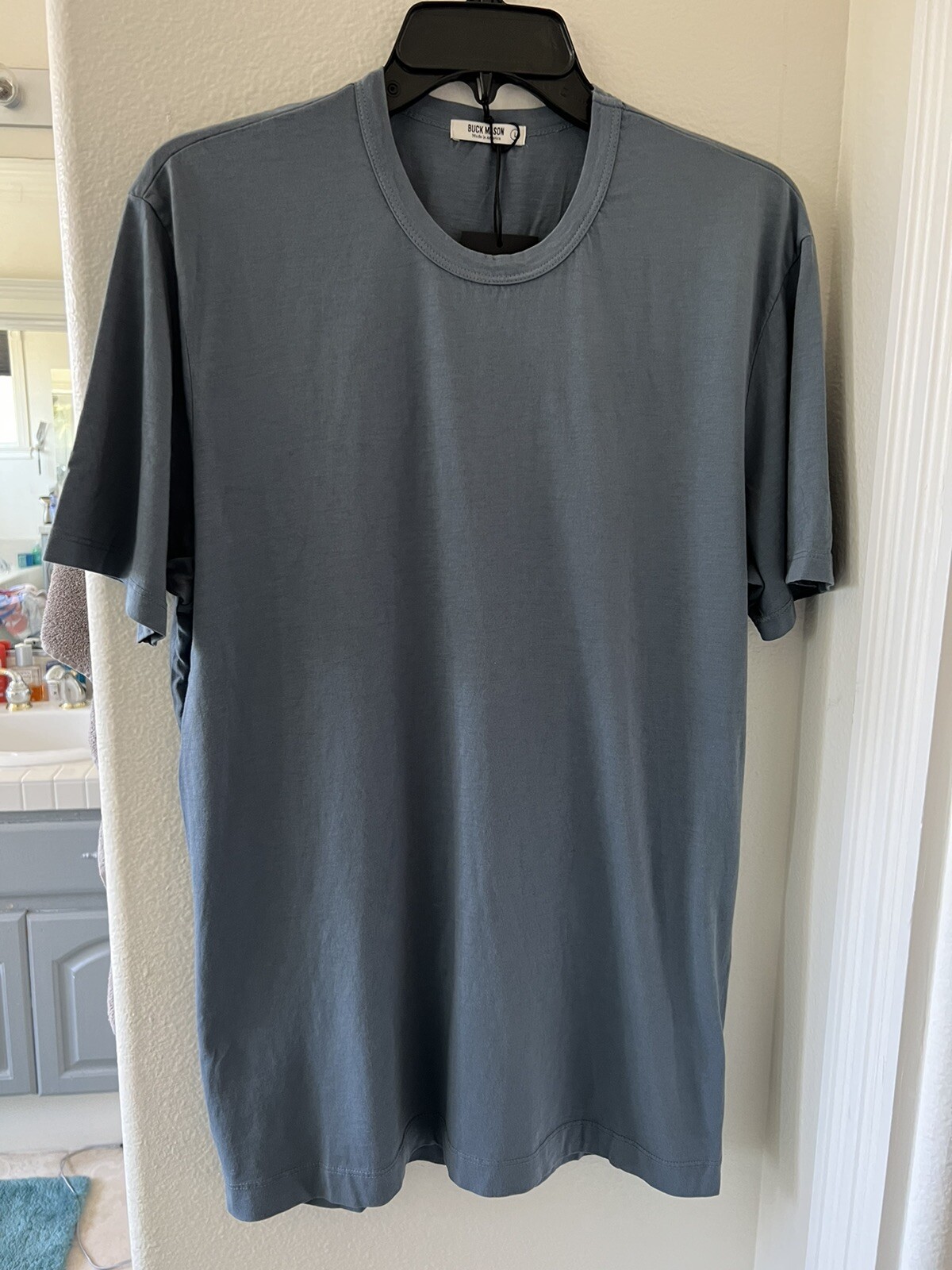 NWT Buck Mason Baltic 100% Pima COTTON Classic Straight Hem T-shirt Tee
