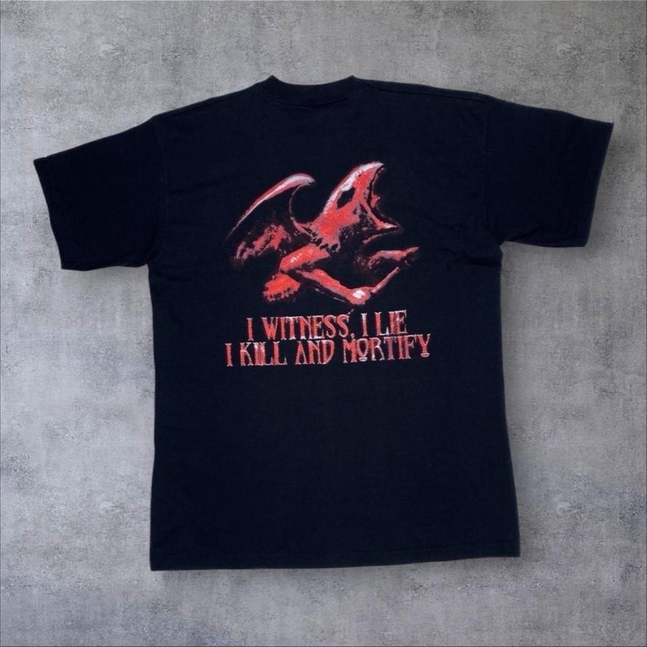 Screen Stars (2001) Sinister “I Witness, I Lie ” Death Metal Band T-Shirt Large