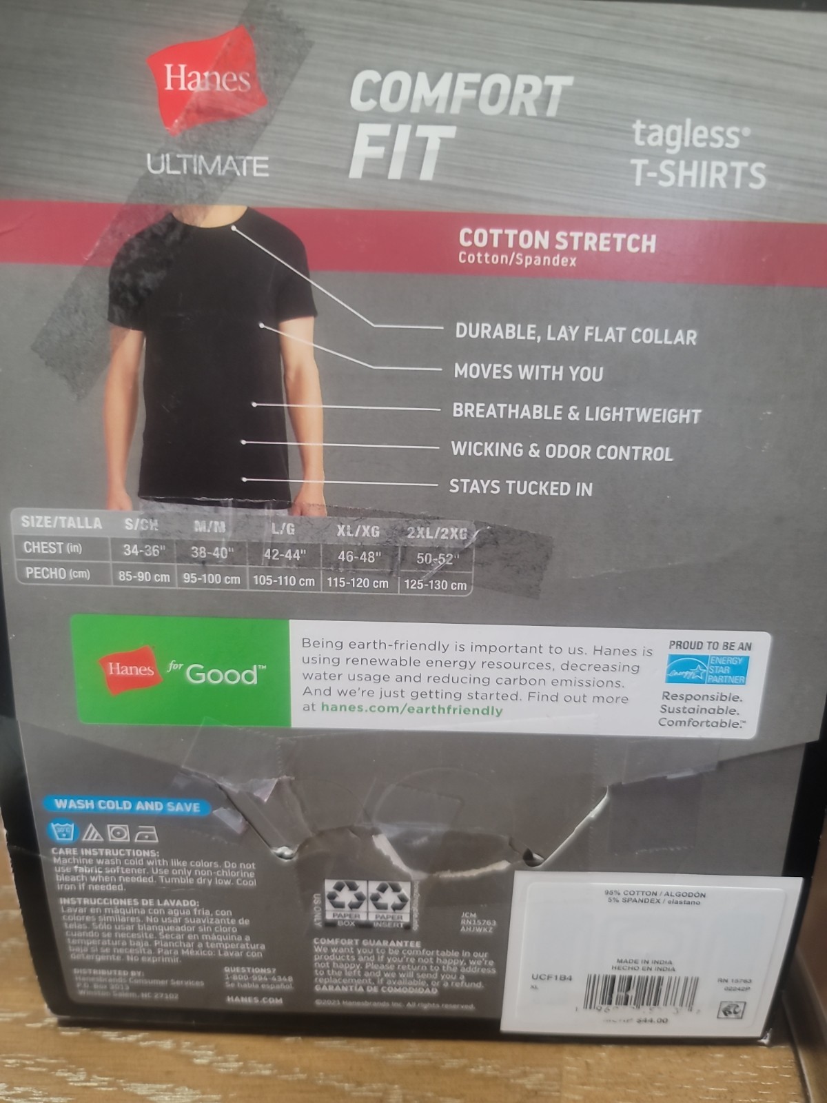 Men NWT XLARGE REBOX HANES ULTIMATE COMFORT 4 BLACK Crew Neck T-shirts
