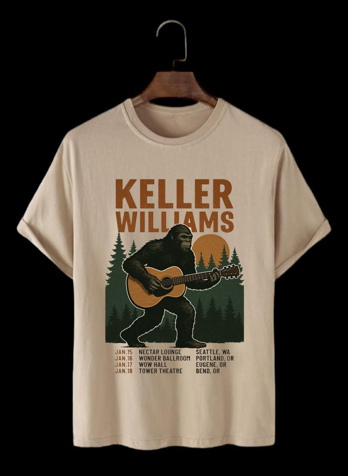 Keller Williams Live at Wonder Ballroom on 2026 Beige S to 5XL Shirt CM334