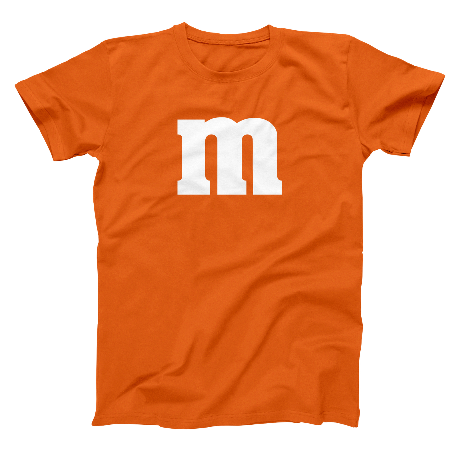 M & Candy Costume Set Funny Humor Halloween Group Orange Basic Men’s T-Shirt