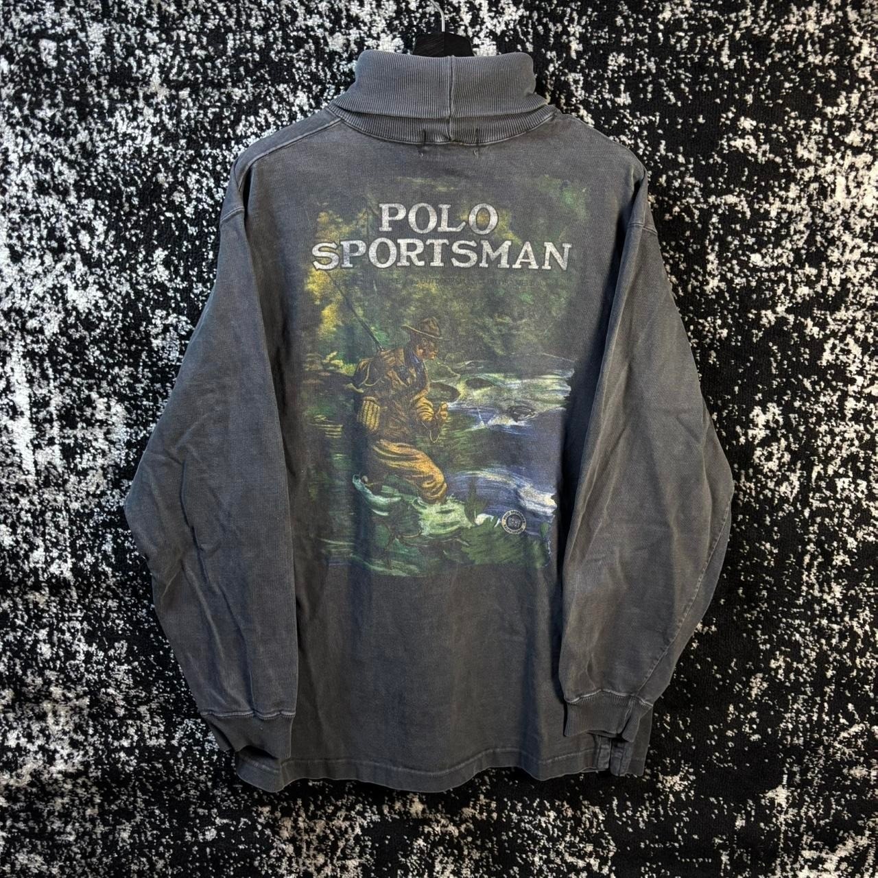 Vintage Polo Country Sportsman Turtleneck Long Sleeve Shirt Sz XL