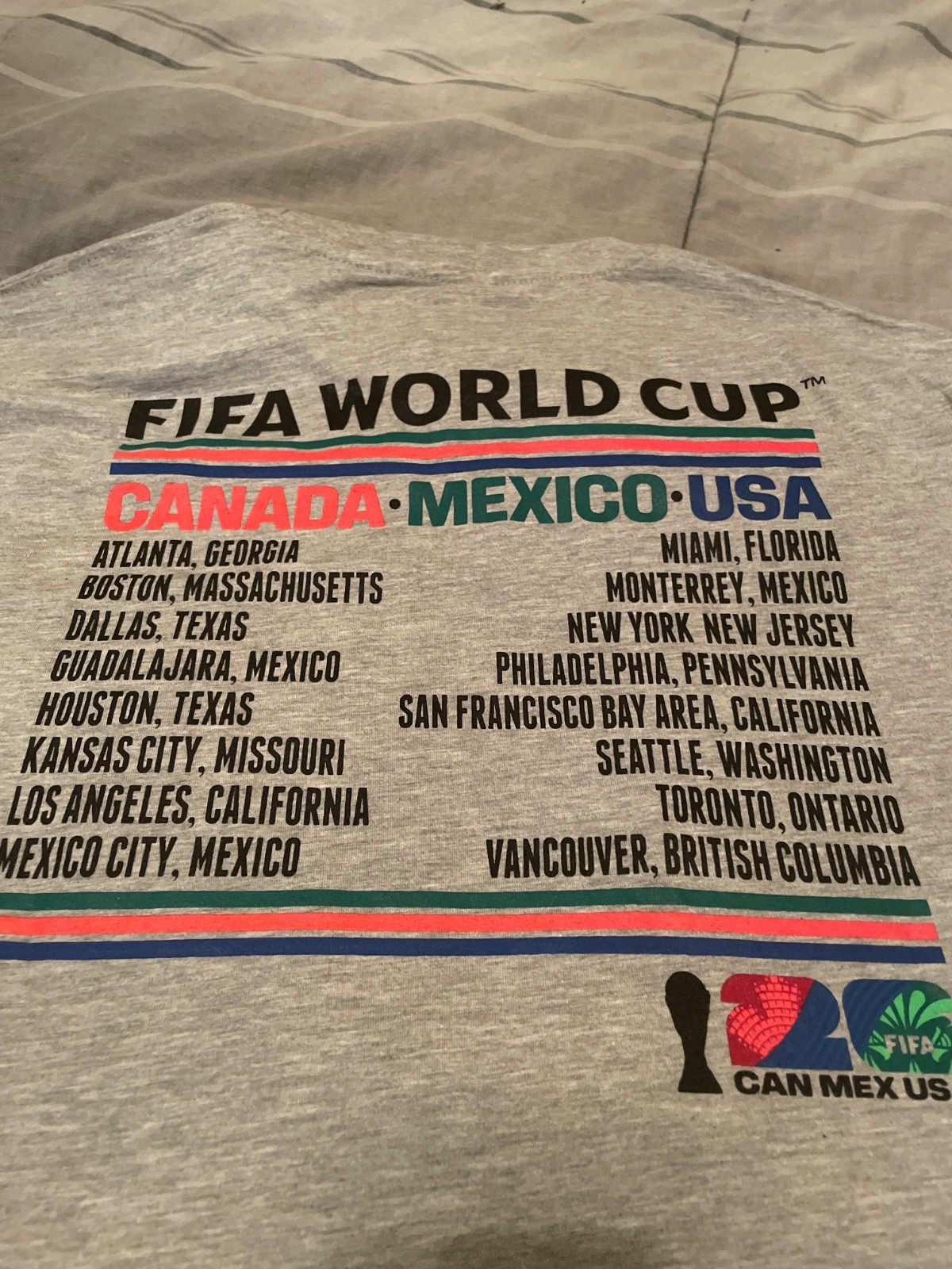 FIFA World Cup LG T-Shirt Licensed + FREE McDonald’s FIFA Meal Gimenez Cup