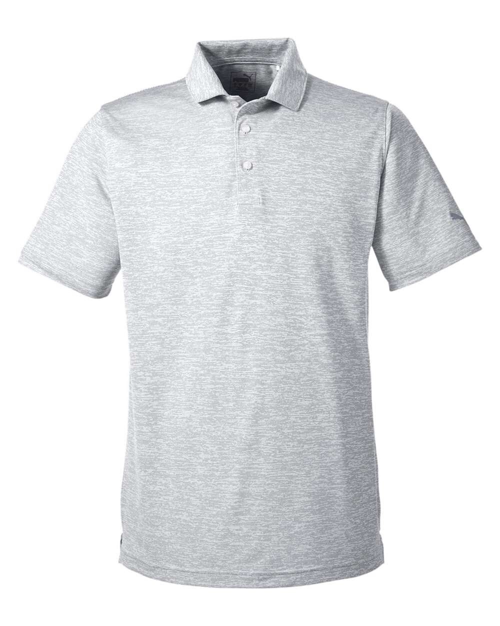 Puma Golf Men’s S-4XL Icon Heather Polo Dri-FIT Stretch Collared Sports Shirt