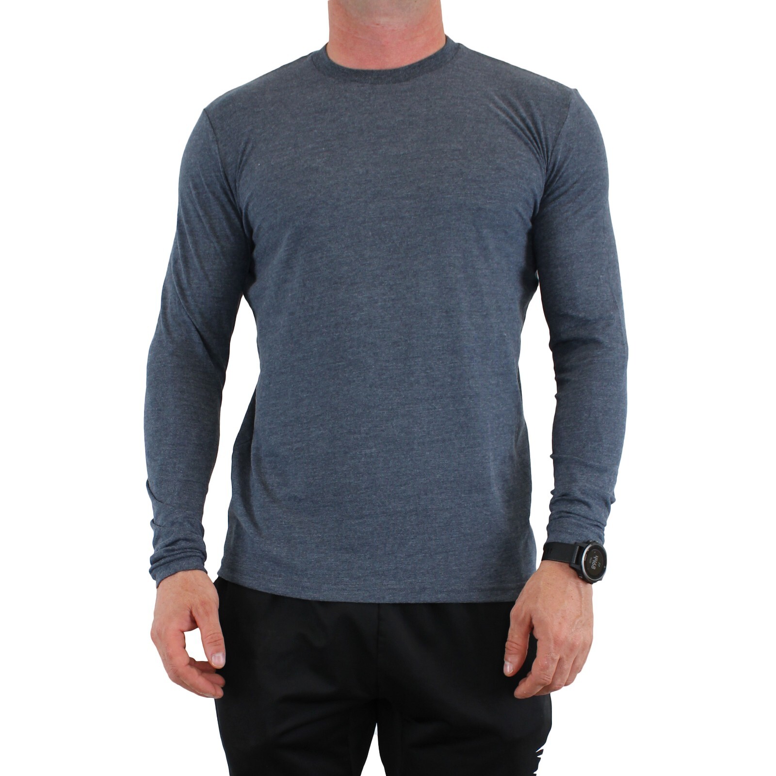 True Classic Men’s Shirt, Long Sleeve Classic Ribbed Crew Neck, MSRP $35