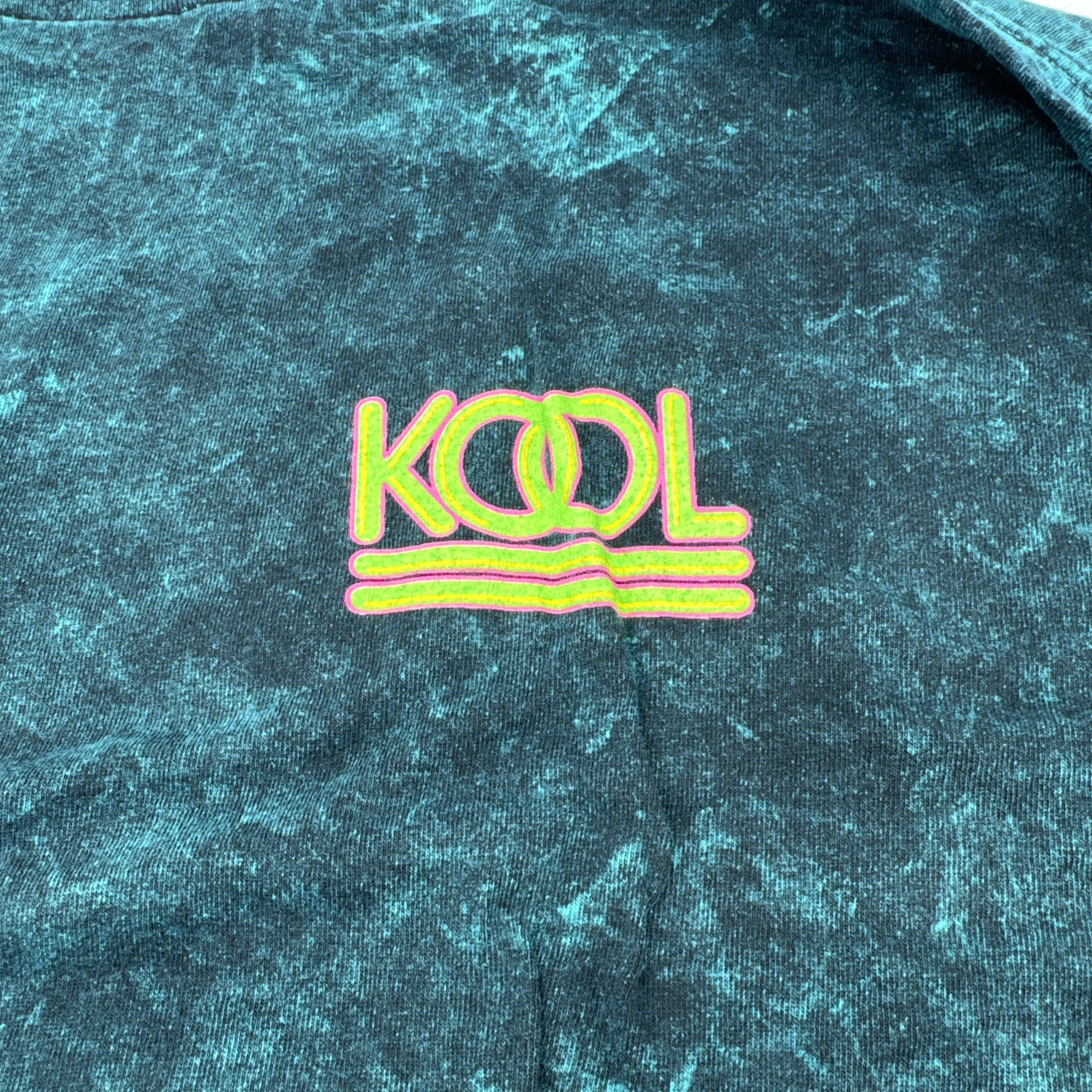 Vintage Kool T-Shirt Mens Size XL Cigarettes Tie Dye Single Stitch USA 90s Green