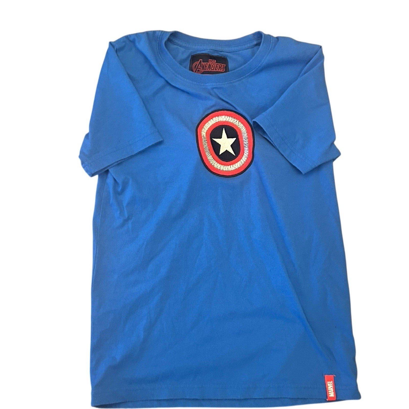 Marvel Avengers Captain America Shield Logo Short Sleeve T-Shirt