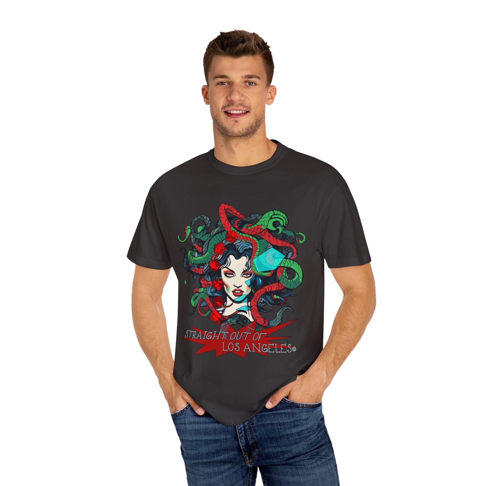 Unique “Limited Edition” Unique Medusa – LOS ANGELES – Rocker – Unisex T-shirt