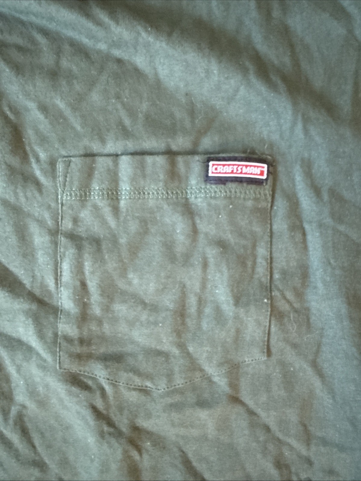 Craftsman Pocket Crew Neck Workwear Teflon 100% Cotton T-Shirt – Size XL. New