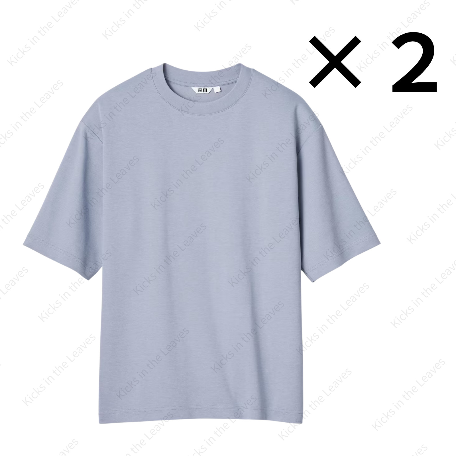 [2PCS SAME COLOR] UNIQLO U AIRism Cotton Oversized T-Shirt Half-Sleeve Japan NWT