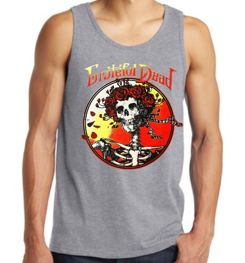 Grateful Dead Rock Band Men’s Tank Top (Multiple Colors)