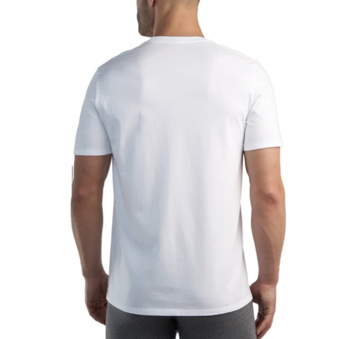 Kirkland Signature Men’s Lightweight Cotton Crew T-Shirts, 6-Pack White Size M