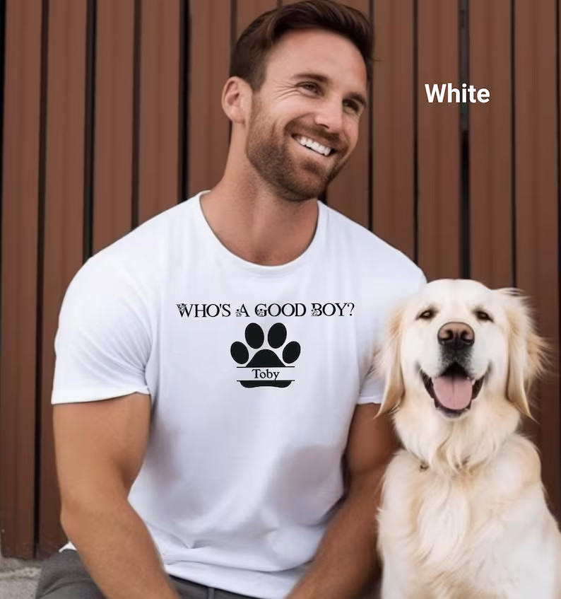 Personalized Who’s A Good Boy T-Shirt, Dog Lover Gift