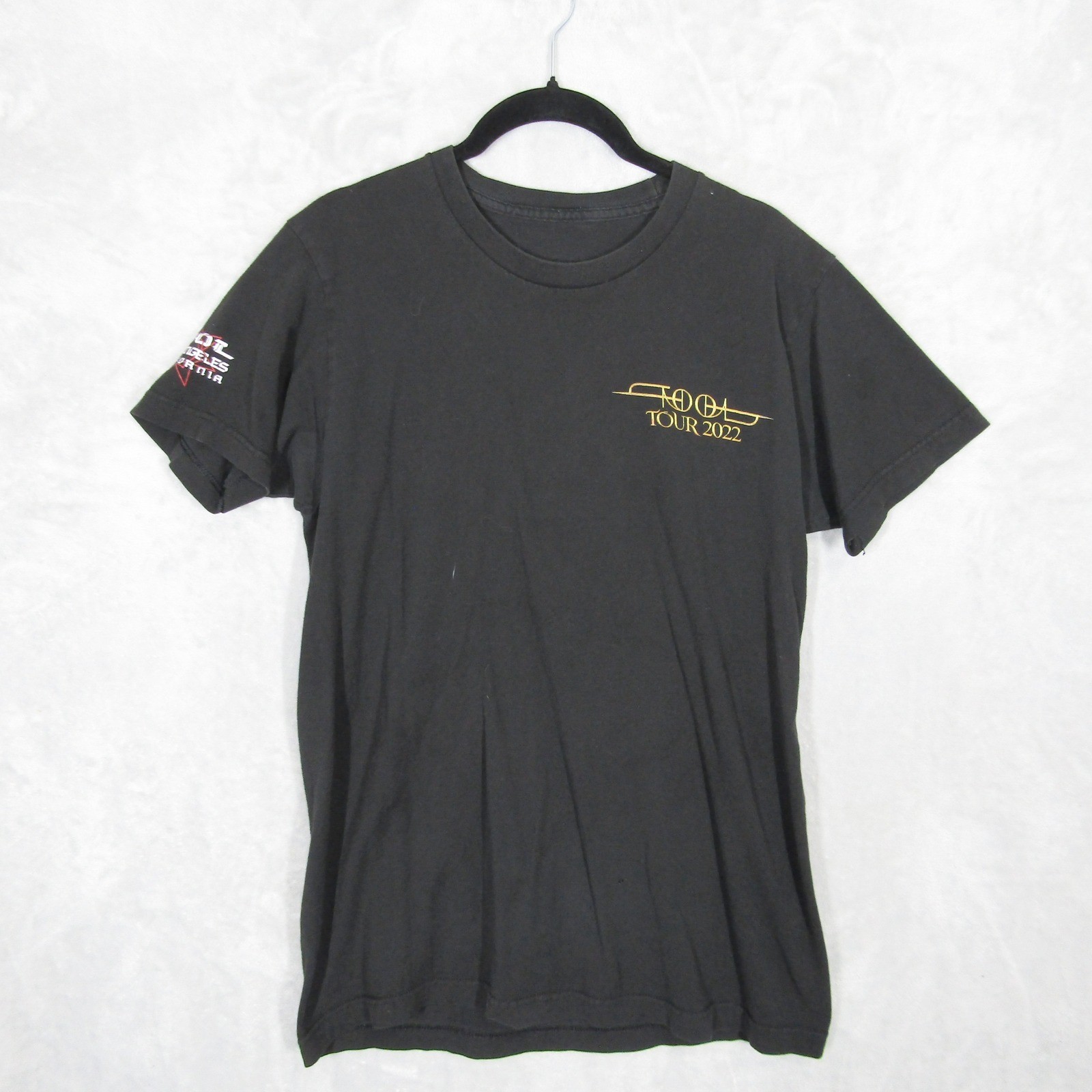 Tool Tour 2022 Los Angeles California Black Graphic T-Shirt Small Flaming Eye
