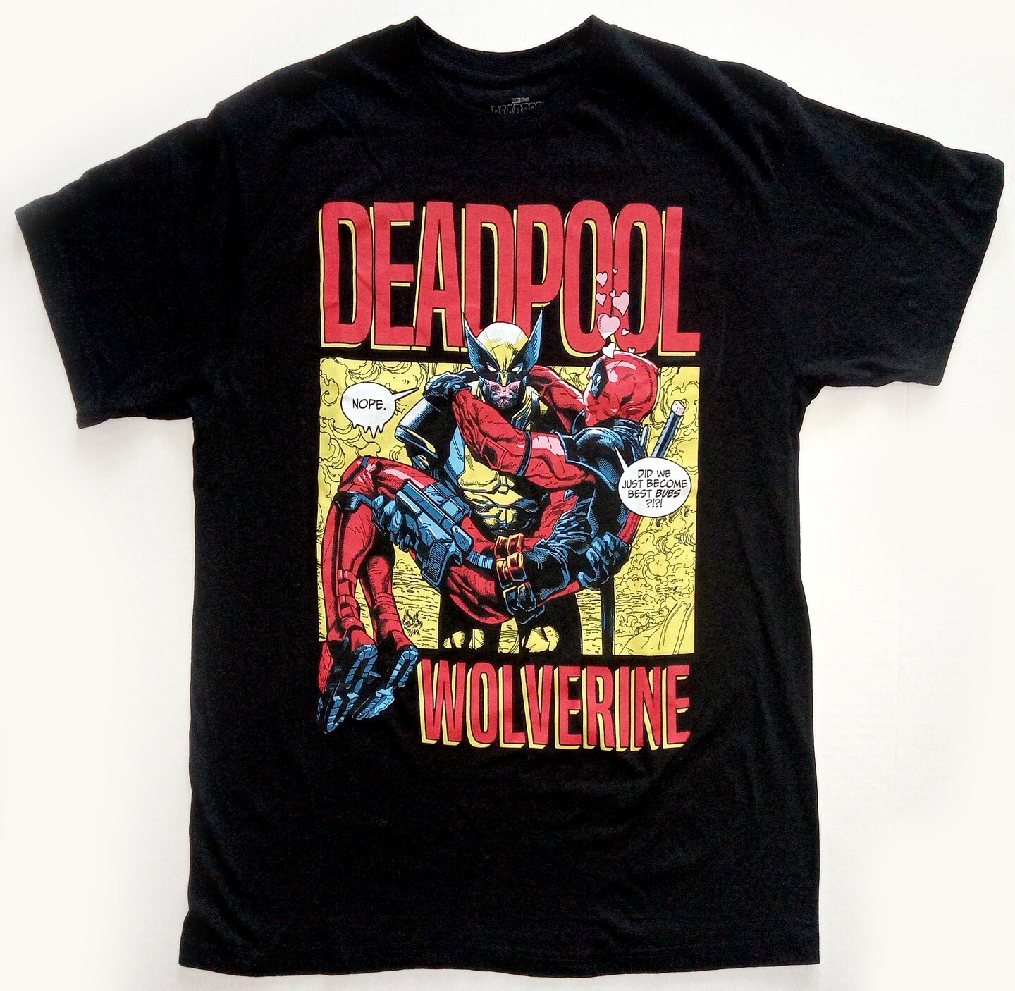Deadpool Wolverine Unisex Adult Medium (M) 100% Cotton S/S t-shirt New Marvel