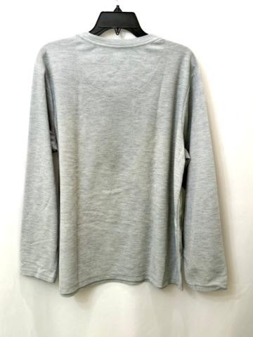 Tommy Bahama Shirt Mens Large Gray Long Sleeve Marl Knit Marlin Logo Pullover