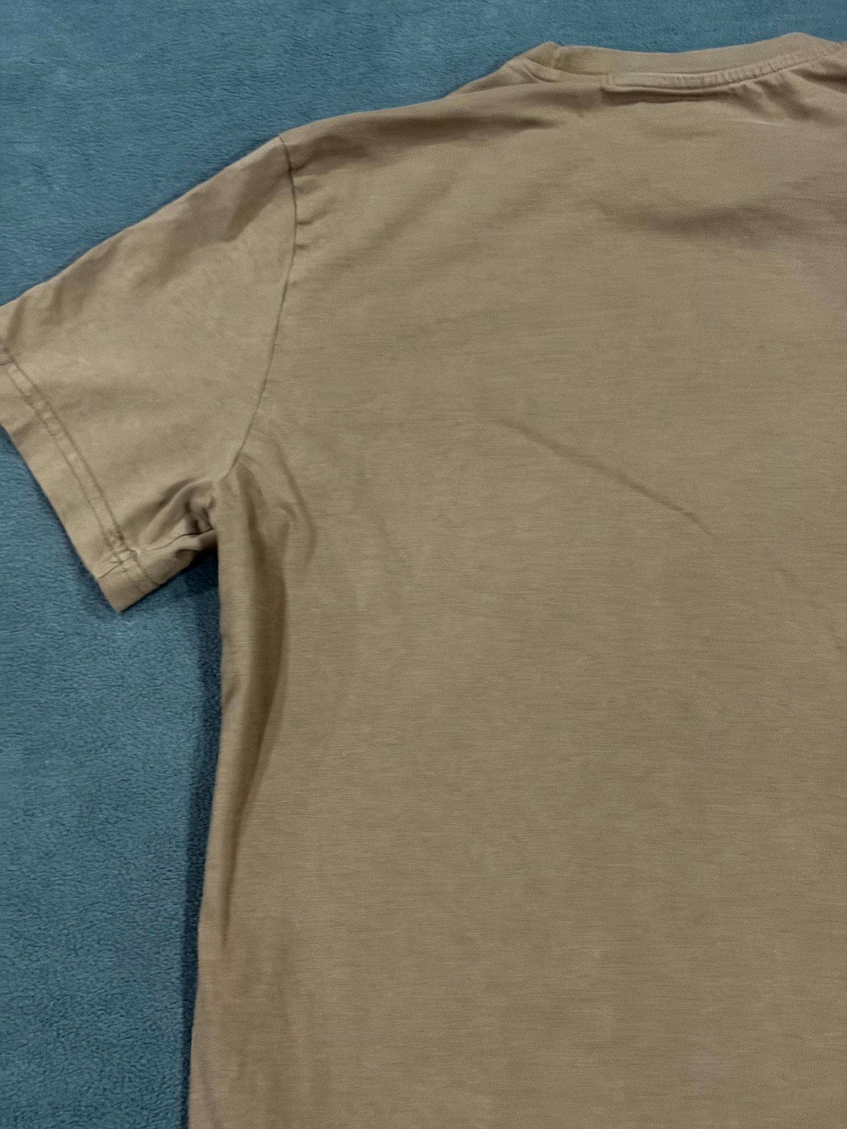 H&M T Shirt Mens Medium Brown Cotton Short Sleeve Regular Fit Crew Neck Casual