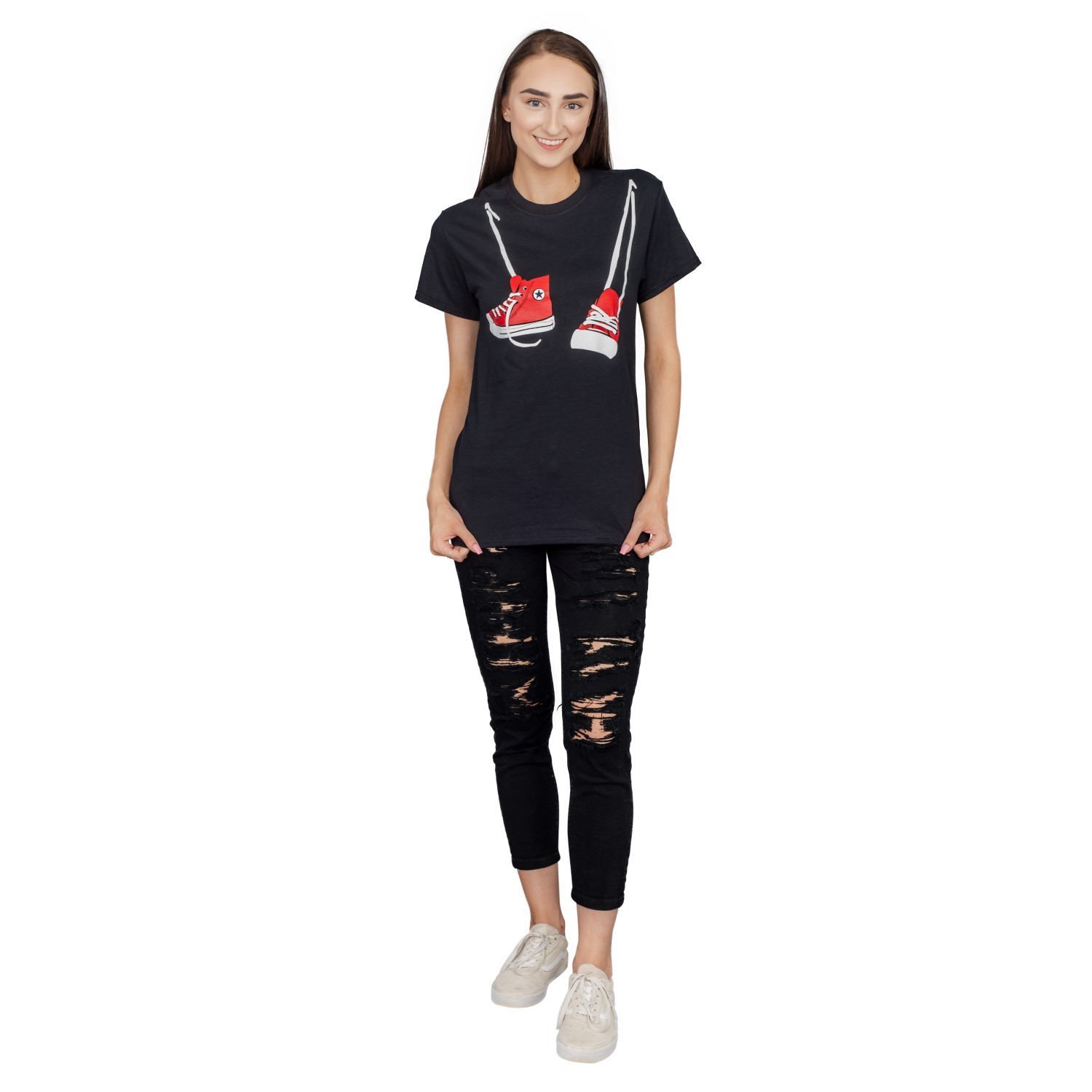 Step Bros Sneakers Shoe Hanging Halloween Movie Cosplay T-Shirt Tee
