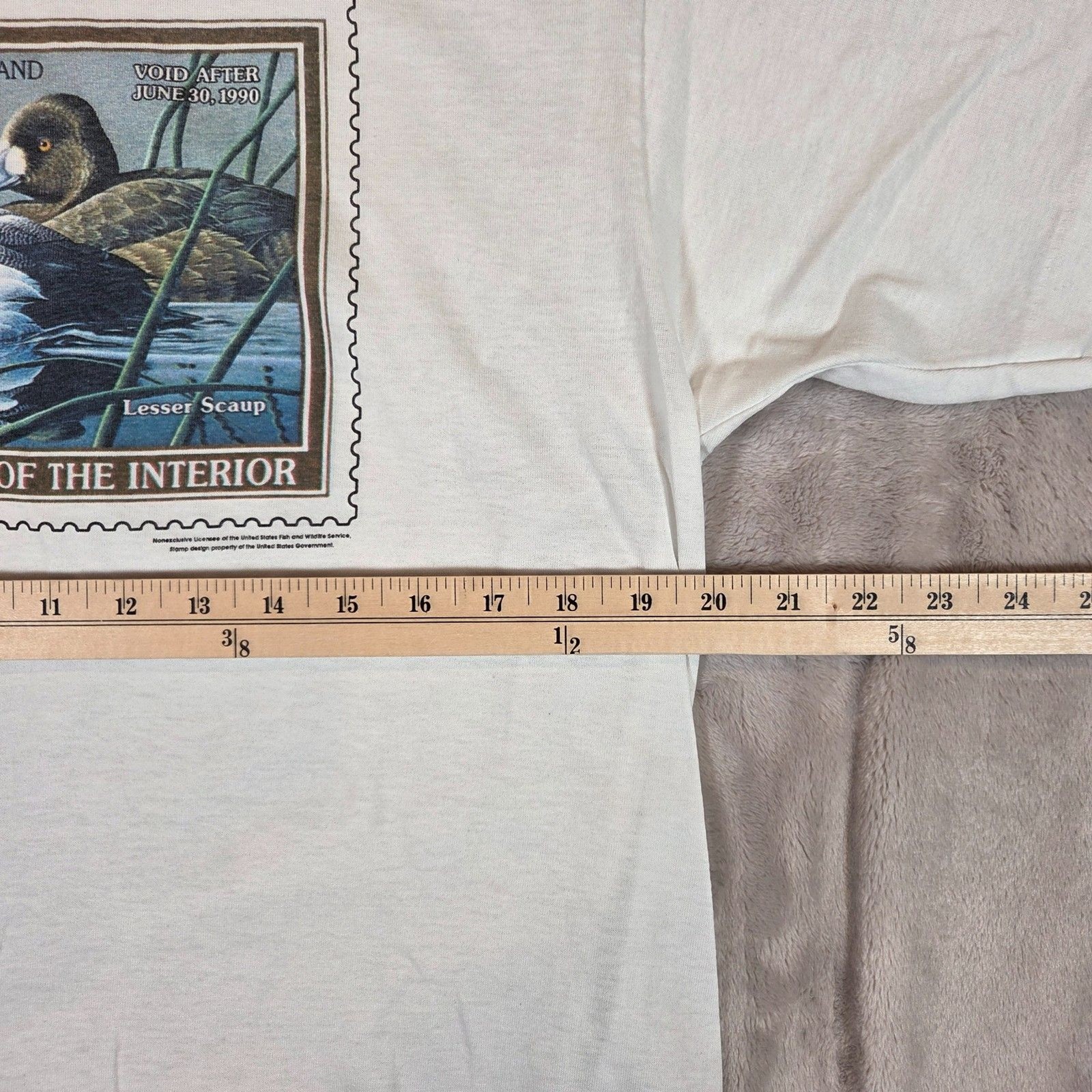 Vintage 90s Screen Stars Duck Stamp T Shirt XL USA Single Stitch Graphic Tee