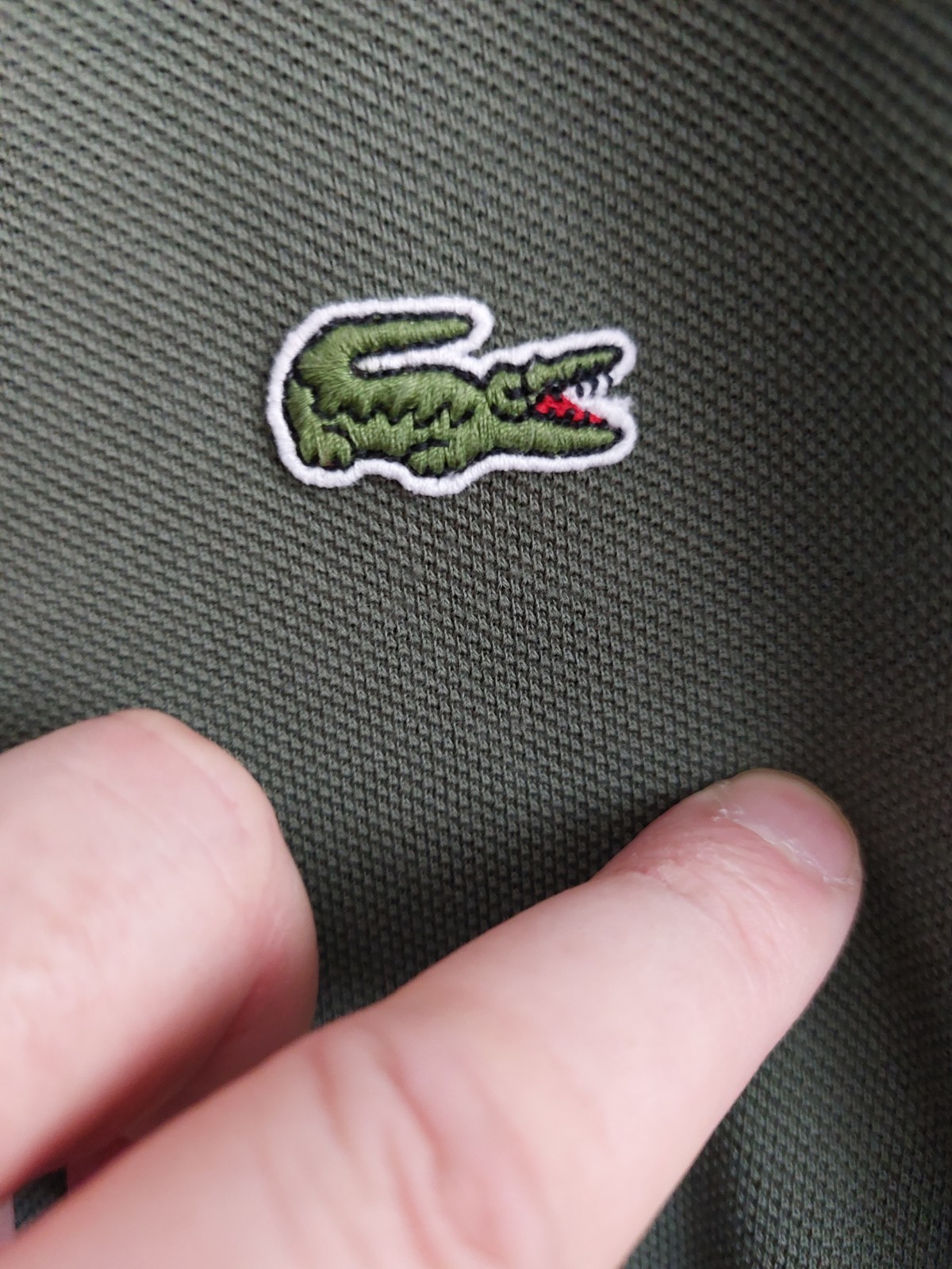 LACOSTE 5XL (SIZE 10) GREEN POLO SHIRT USED VERY GOOD CONDITION