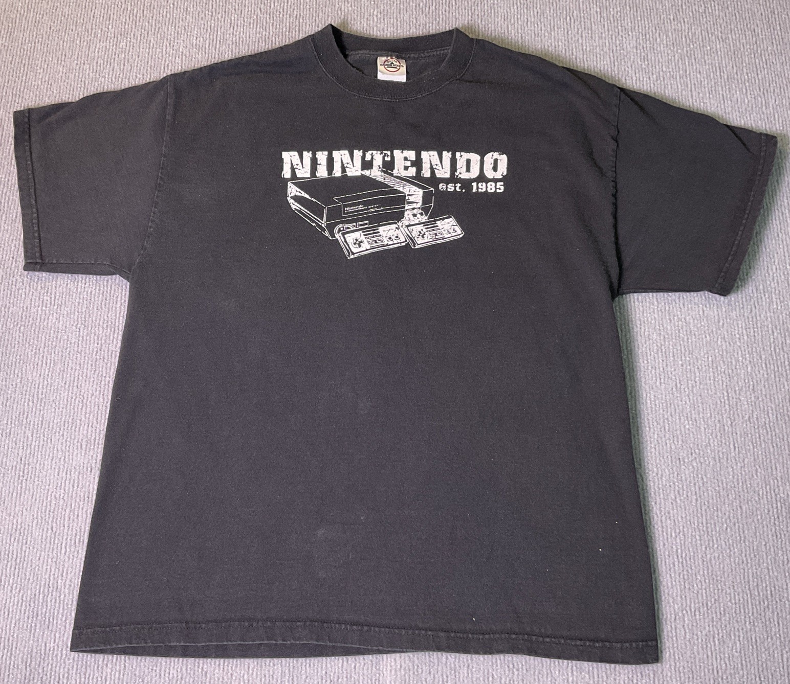 Nintendo Est 1985 Promo Men’s T Shirt Black Size Large