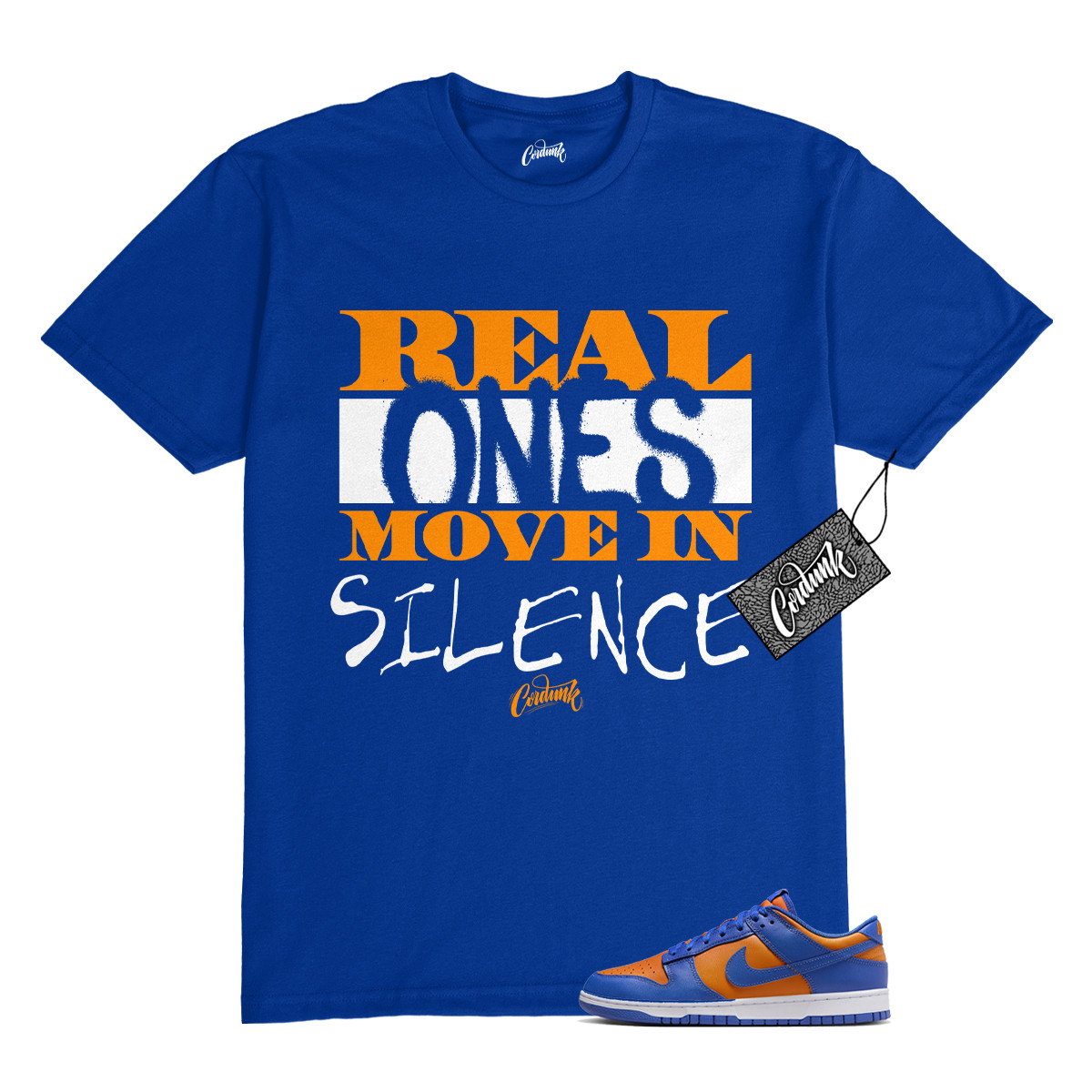 Dunk Knicks Team Royal Blue Orange Low Bright Ceramic T Shirt to Match R1