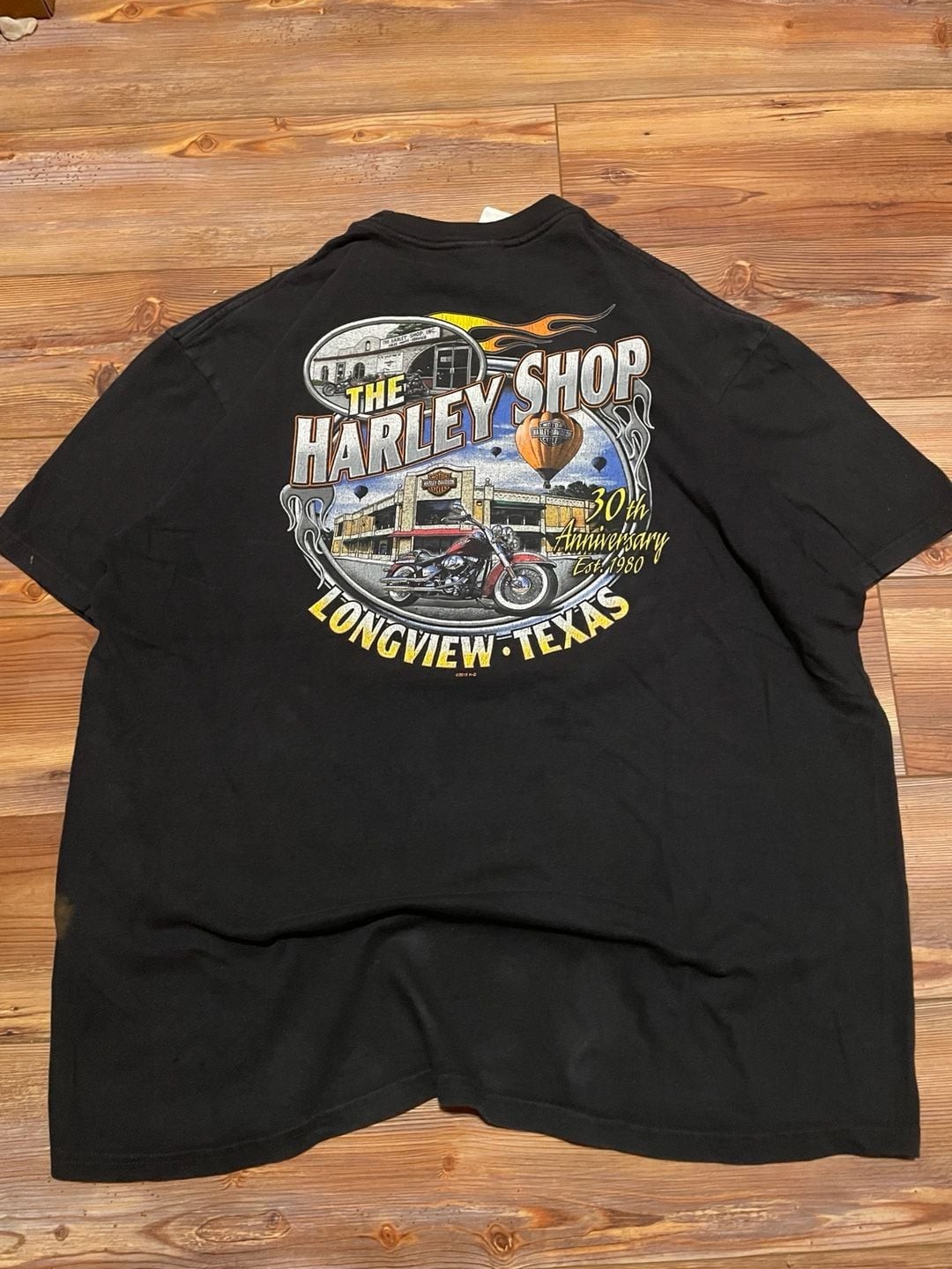 Harley-Davidson The Harley Shop Longview Texas 30th Anniversary Men’s Black T-Sh