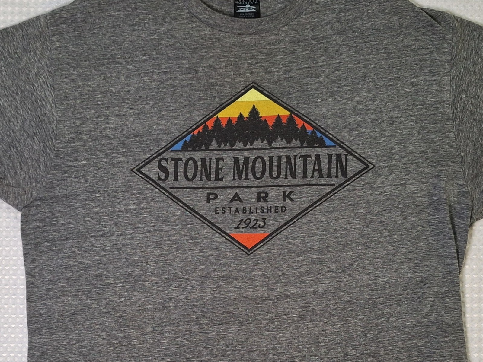 Stone Mountain Park Georgia Souvenir Dark Grey T-shirt Size XL Prairie Mountain