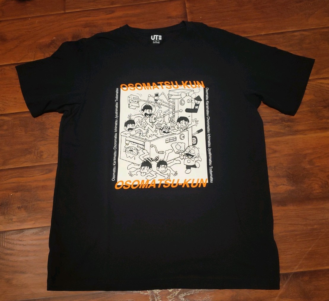 Osomatsu-kun Manga T-shirt UT Anime Graphic Print Size L