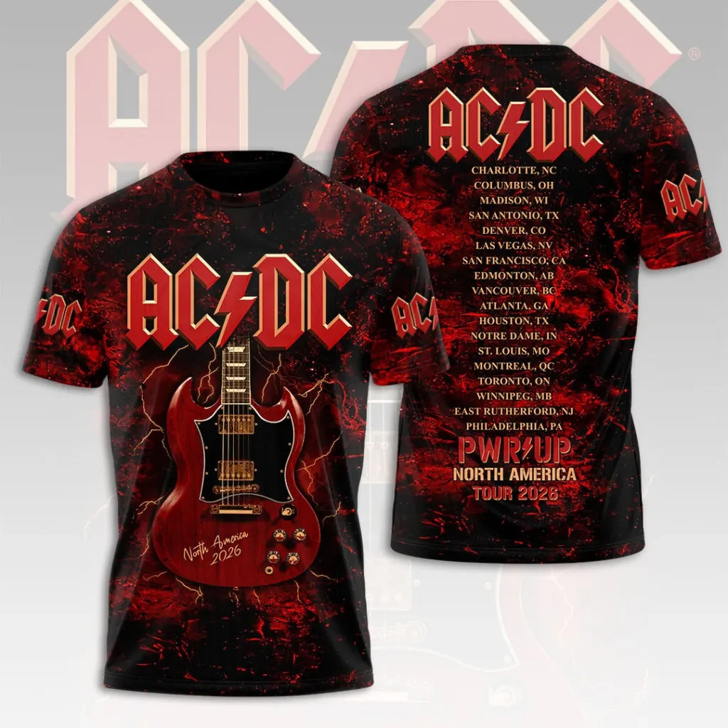 ACDC World Tour 2026 3D Apparel