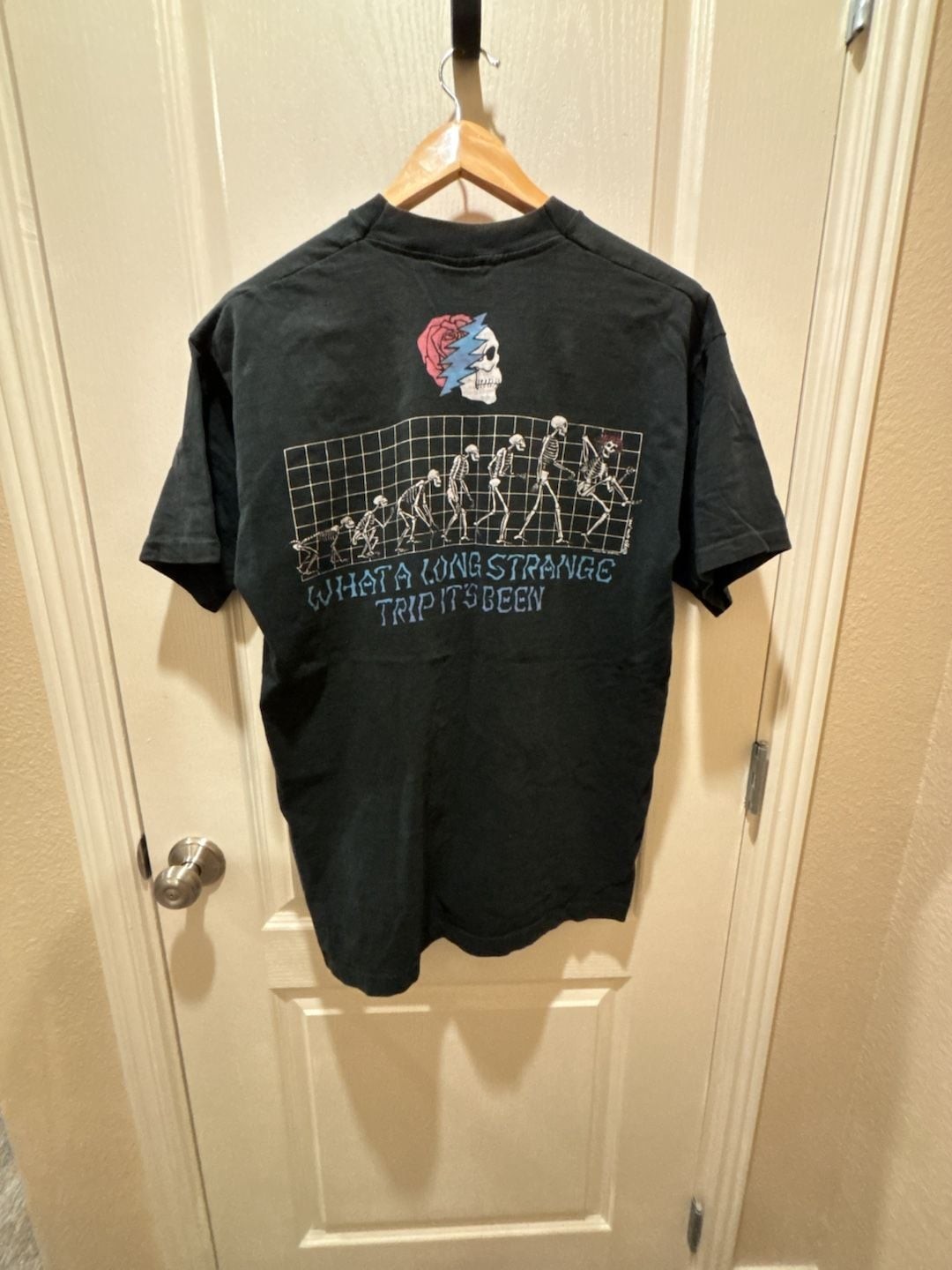 Vintage 1993 Grateful Dead ‘What A Long Strange Trip’ Skull Evolution T-Shirt